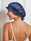 SilkSilky NL Pure Silk Sleep Cap Donkerblauw 001