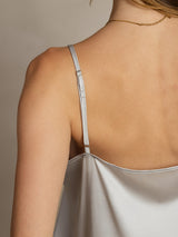 [Zilver] SilkSilky-NL Spaghetti Strap Cami-Top 006