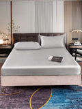 SilkSilky NL 22Momme Pure Silk Bedding Set Zilver 001