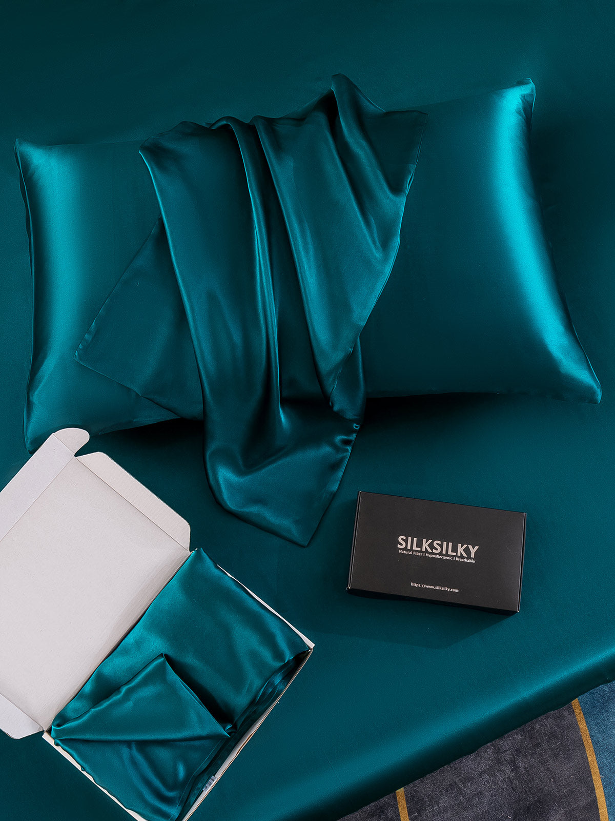 [Koningsblauw] SilkSilky-NL 22Momme Pillowcase 006