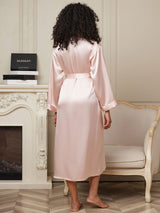[Roze] SilkSilky-NL Long Sleeve Dames Kamerjas 002