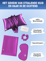 [Paars] SilkSilky-NL 19Momme Pure Silk Pillowcase Set 002
