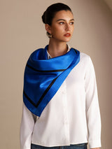[Blauw Vierkant] SilkSilky-NL Sjaal 002