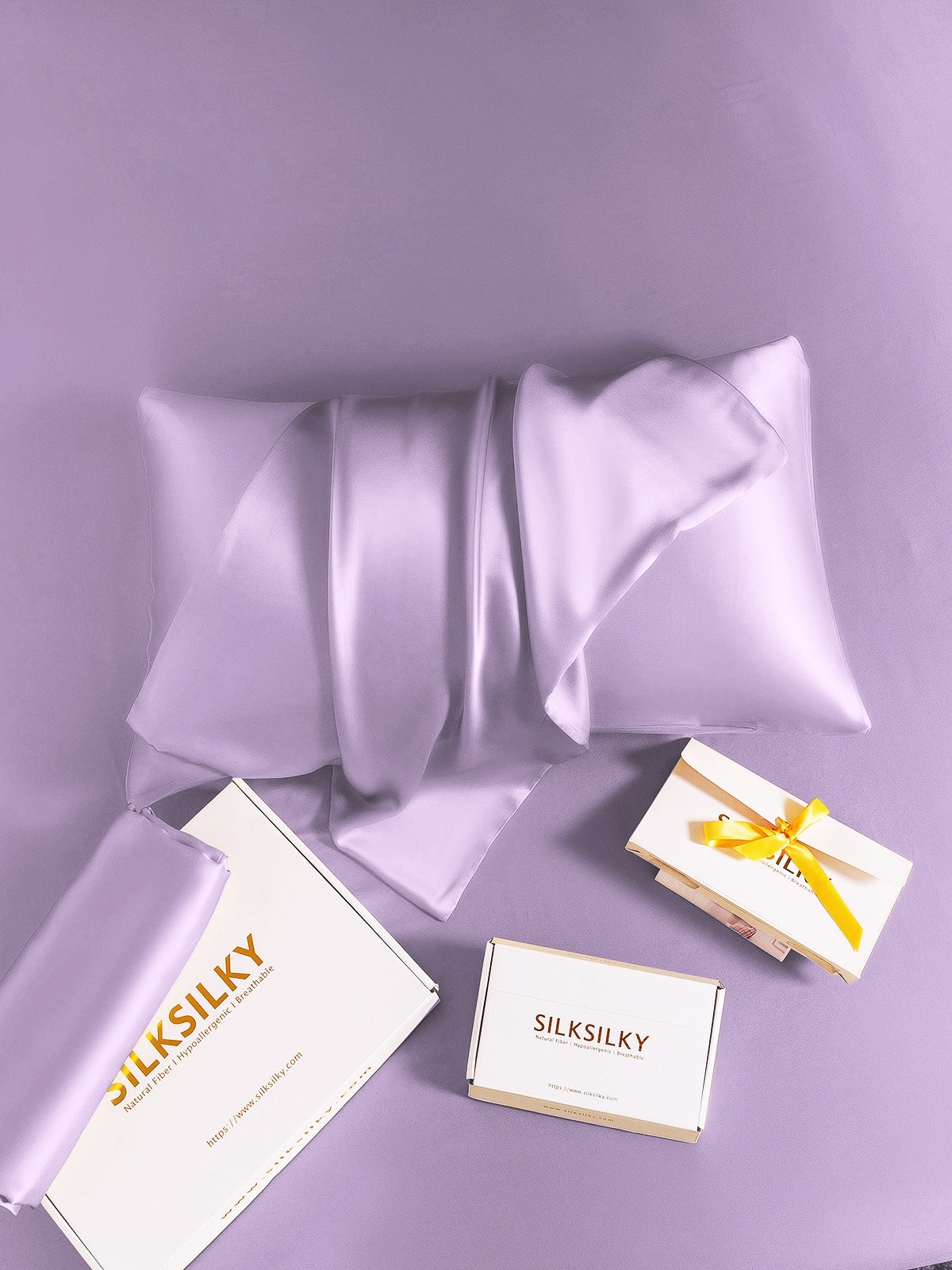 [Lavendel] SilkSilky-NL 19Momme Pillowcase 006