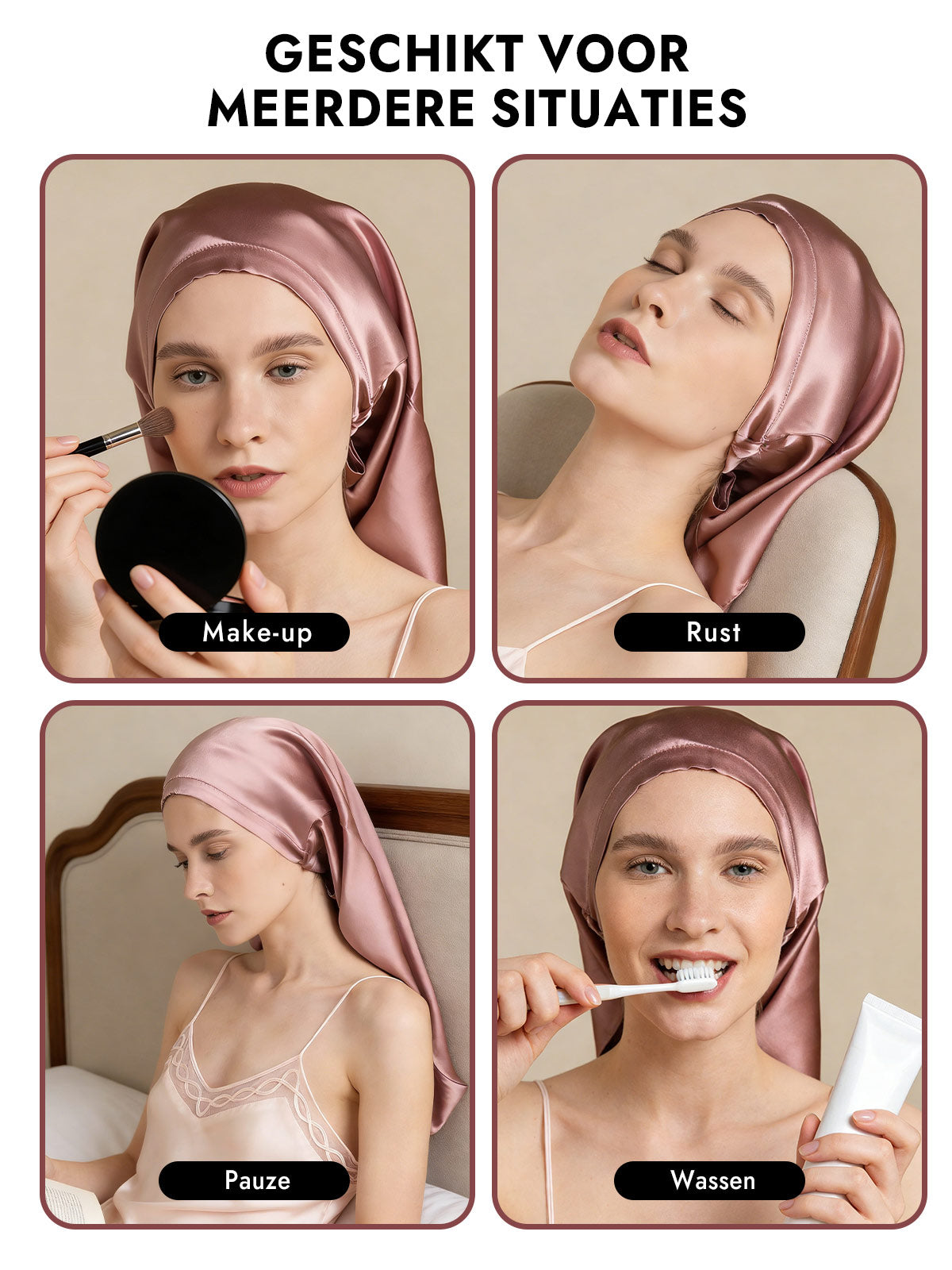 [Bleek Mauve] SilkSilky-NL Slaapmutsen 007