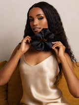 [Zwart] SilkSilky-NL Scrunchie 003