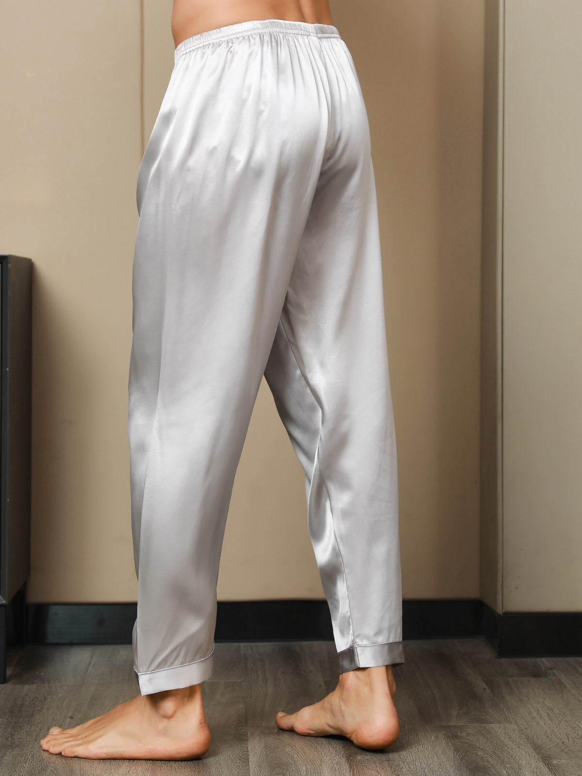 [Grijs] SilkSilky-NL Mens Sleep Bottoms 006