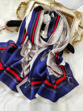 SilkSilky NL Pure Silk Scarf Donkerblauw 001