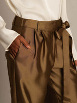 [Brons] SilkSilky-NL 32Momme Zijde Womens Pants 004