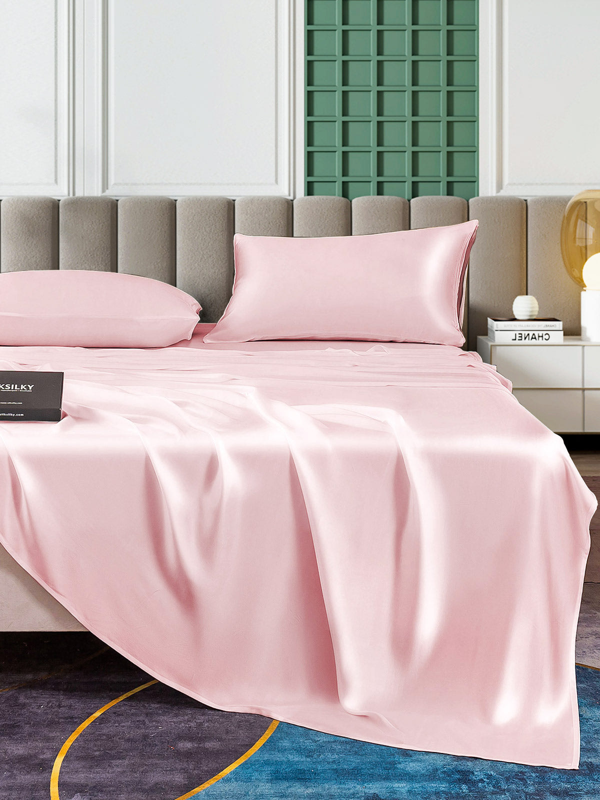 [Roze] SilkSilky-NL 25Momme Bedding Set 006