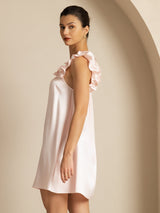 [Roze] SilkSilky-NL Sleeveless Square Neck Nachthemd 003