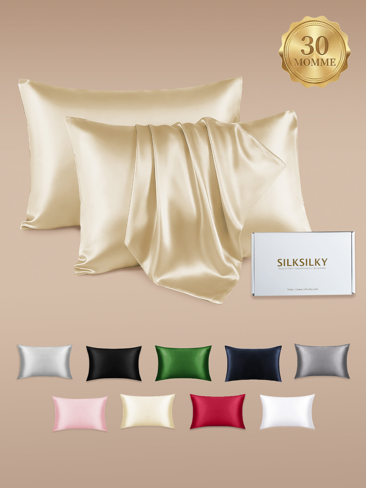 [Ivoor] SilkSilky-NL 30Momme Pillowcase 001
