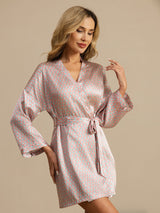 [Roze Hart Geo] SilkSilky-NL Lange Mouw Dames Kamerjas 003