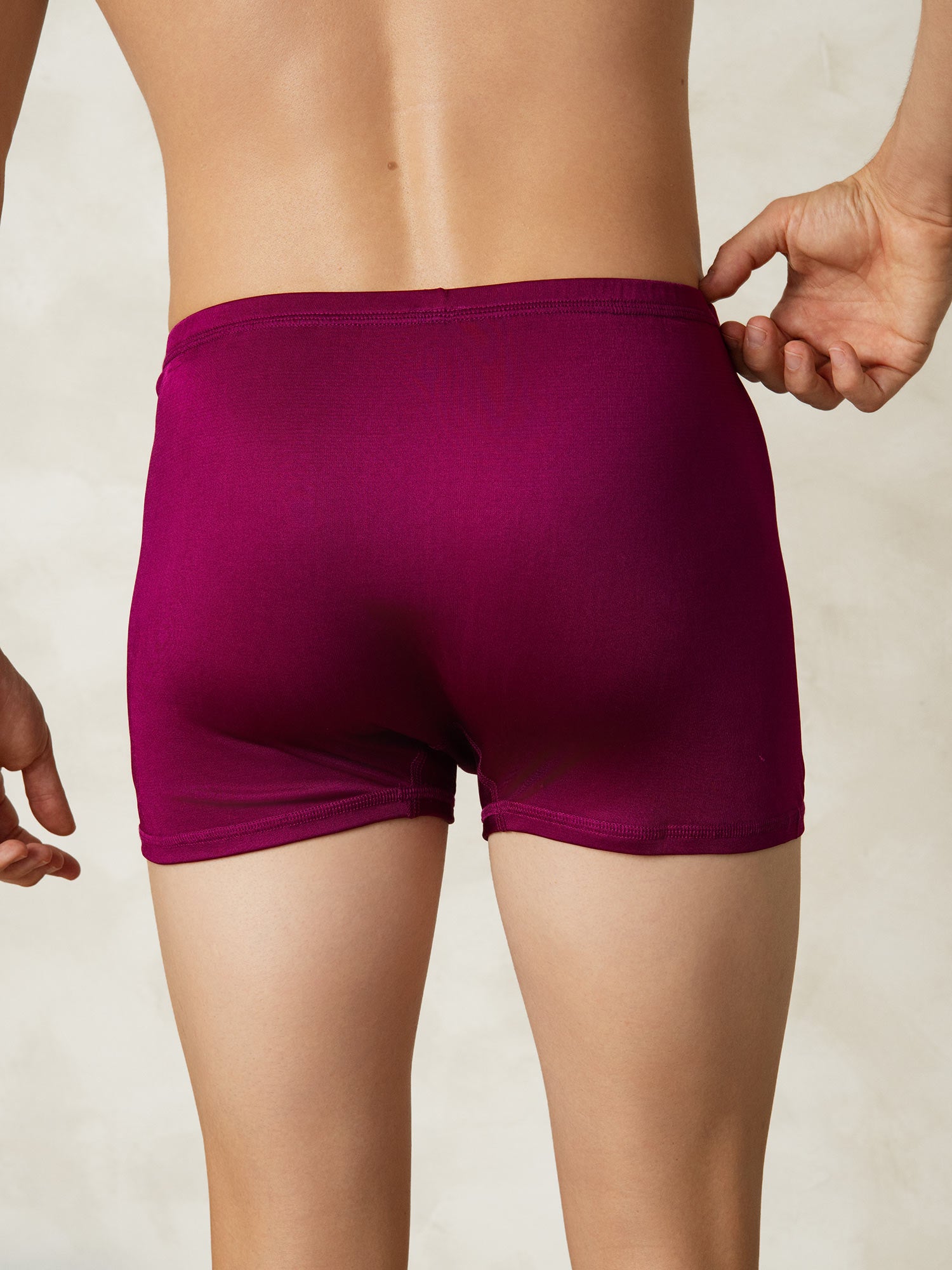 [Wijn] SilkSilky-NL Zijde Gebreid Mens Underwear 002