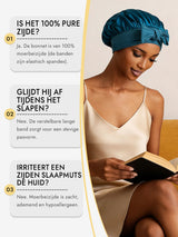 [Koningsblauw] SilkSilky-NL Slaapmutsen 006