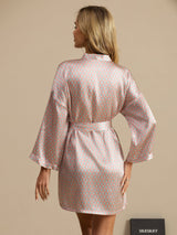 [Roze Hart Geo] SilkSilky-NL Lange Mouw Dames Kamerjas 002