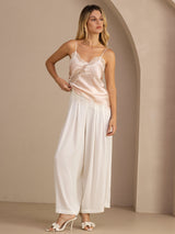 [Roze] SilkSilky-NL Spaghetti Strap V Neck Cami-Top 005