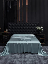 [Grijsachtig Blauw] SilkSilky-NL 22Momme Sheet 001