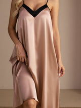 [Toscane] SilkSilky-NL V Neck Nachthemd 007