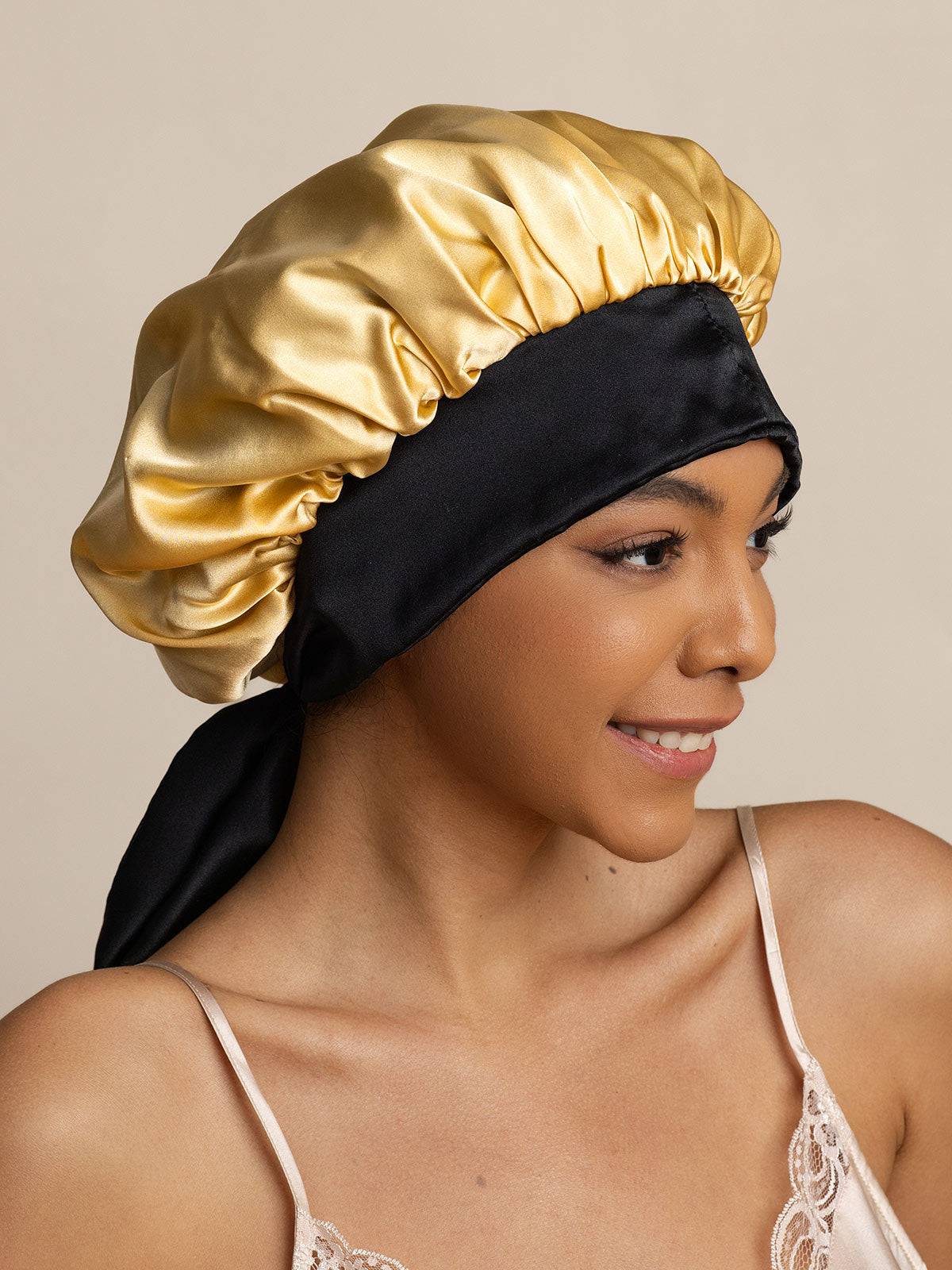 SilkSilky-NL Sleep Cap Champagne 002