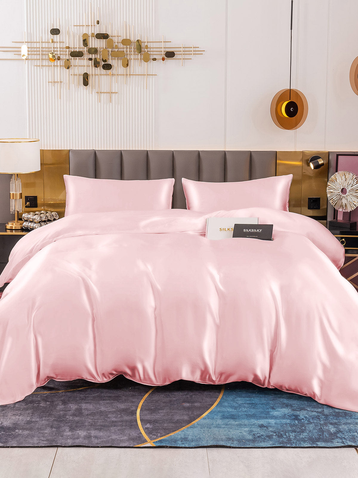 [Roze] SilkSilky-NL 19Momme Bedding Set 001
