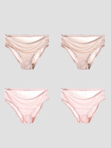 [Beige+Lichtroze] SilkSilky-NL Zijde Gebreid Panty 003