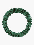 SilkSilky-NL 19Momme Scrunchie Donkergroen 004