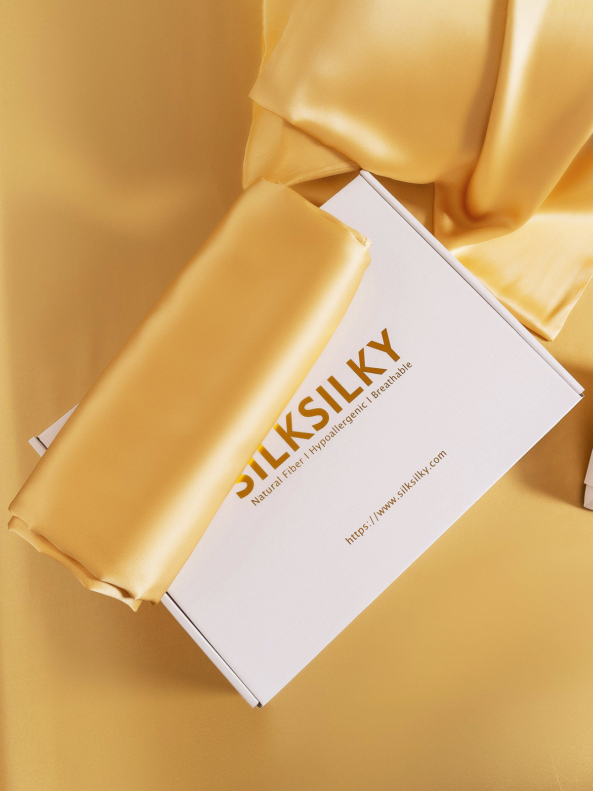 [Champagne] SilkSilky-NL 22Momme Pure Silk Pillowcase 006