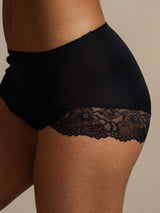 [Zwart] SilkSilky-NL 100% Silk Jersey Ondergoed 005