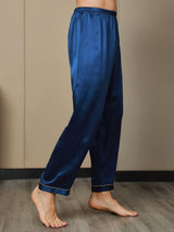 [Donkerblauw] SilkSilky-NL Mens Sleep Bottoms 006,
