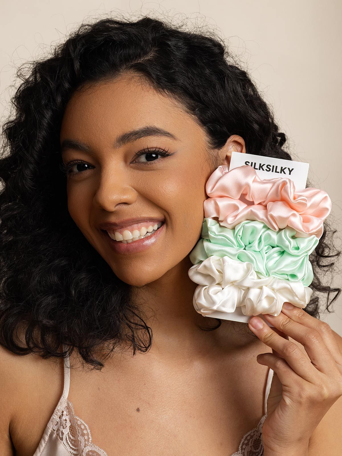 [Group2] SilkSilky-NL Pure Silk Scrunchie 005