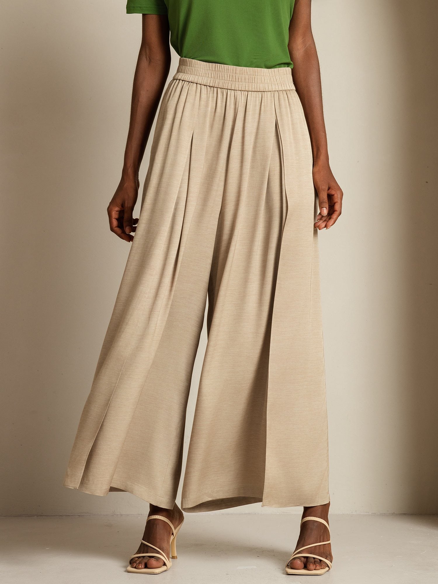 [Tan] SilkSilky-NL 19Momme Zijde Womens Pants 003