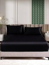 [Zwart] SilkSilky-NL 25Momme Bedding Set 002