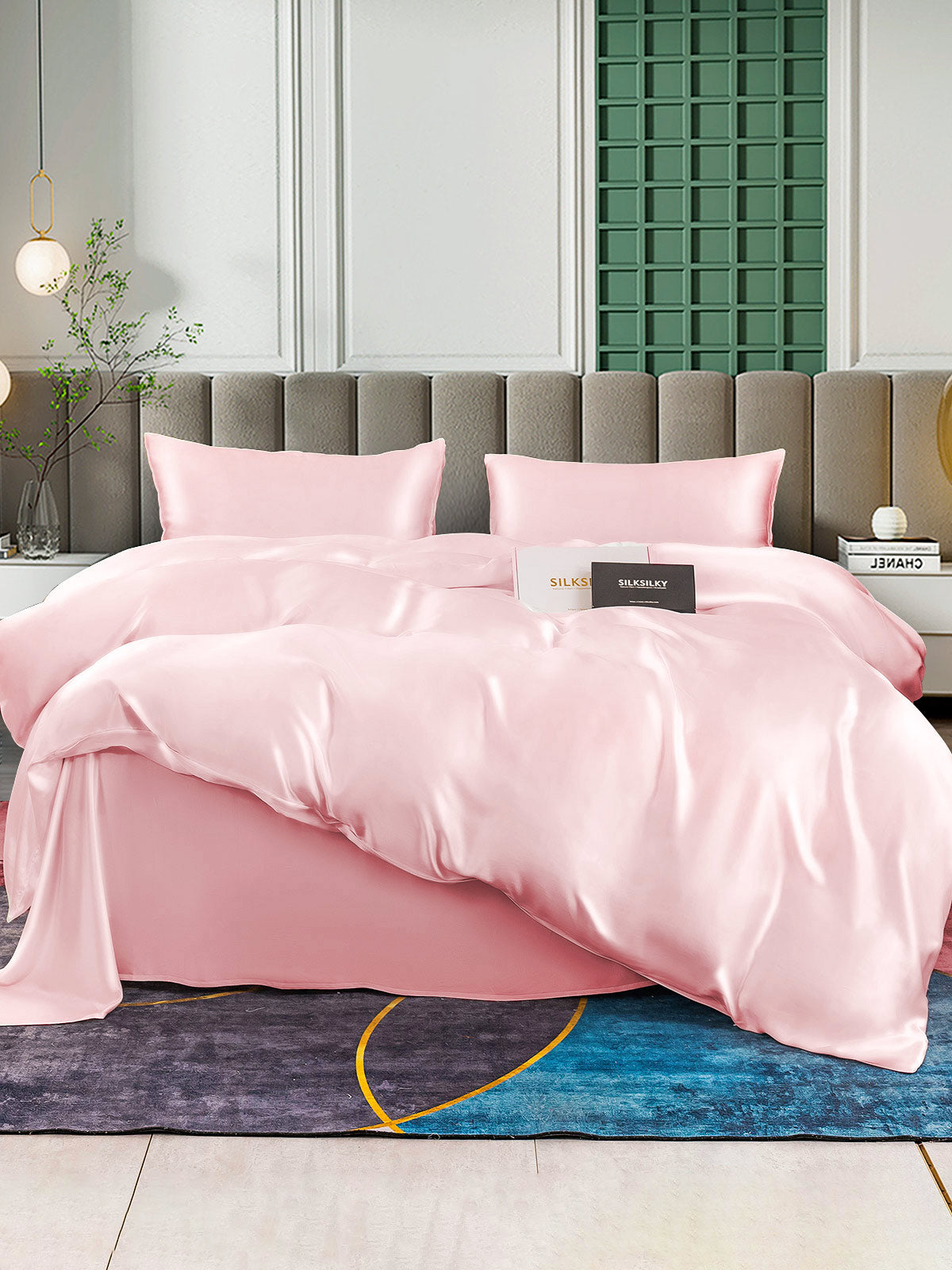 [Roze] SilkSilky-NL 25Momme Bedding Set 001