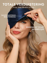 [Donkerblauw] SilkSilky-NL Oogmasker 002