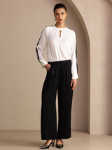 [Zwart] SilkSilky-NL Womens Pants 006