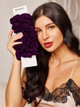 [Donkerpaars] SilkSilky-NL Scrunchie 002
