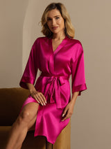 [Rode Roos] SilkSilky-NL 3/4 Sleeve Dames Kamerjas 004