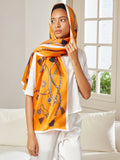 SilkSilky NL Pure Silk Scarf Oranje 002