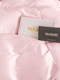 SilkSilky NL 19Momme Pure Silk Duvet Cover Roze 004