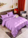 SilkSilky NL 19Momme Pure Silk Bedding Set Lavendel 001