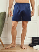 [Donkerblauw] SilkSilky-NL Mens Sleep Bottoms 003