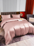 SilkSilky NL 22Momme Pure Silk Bedding Set BleekMauve 003