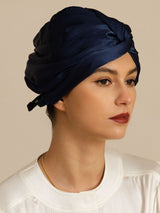 [Donkerblauw] SilkSilky-NL Slaapmutsen 001