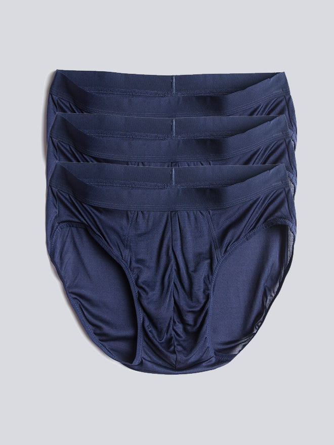 [Donkerblauw] SilkSilky-NL Mens Underwear 005