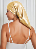 SilkSilky NL Pure Silk Sleep Cap Champagne 001