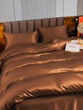 SilkSilky NL 22Momme Pure Silk Bedding Set Koffie 003