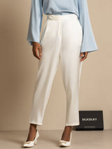 [Wit] SilkSilky-NL 19Momme Zijde Womens Pants 001