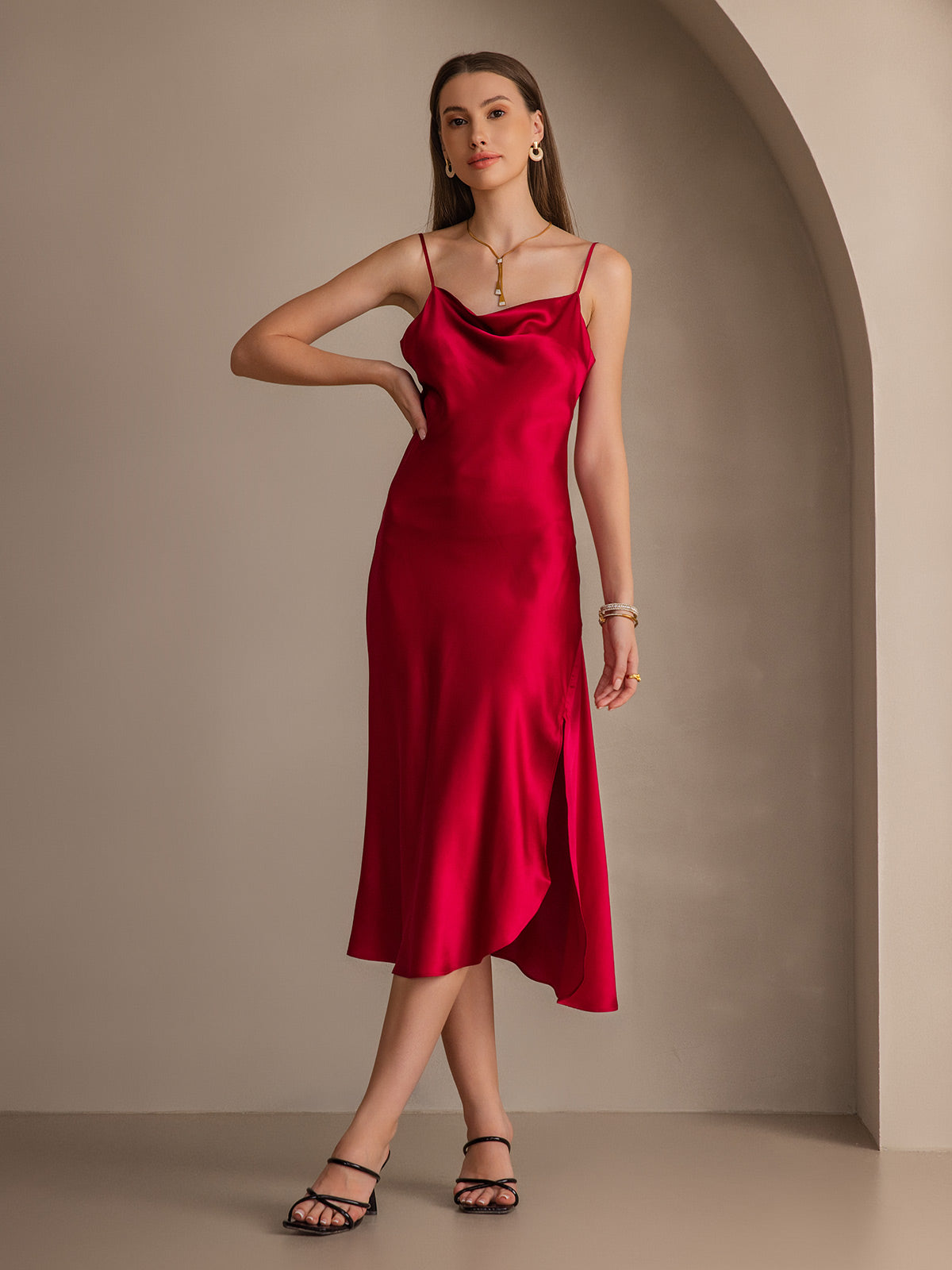 [Wijn] SilkSilky-NL 19Momme Dress 007