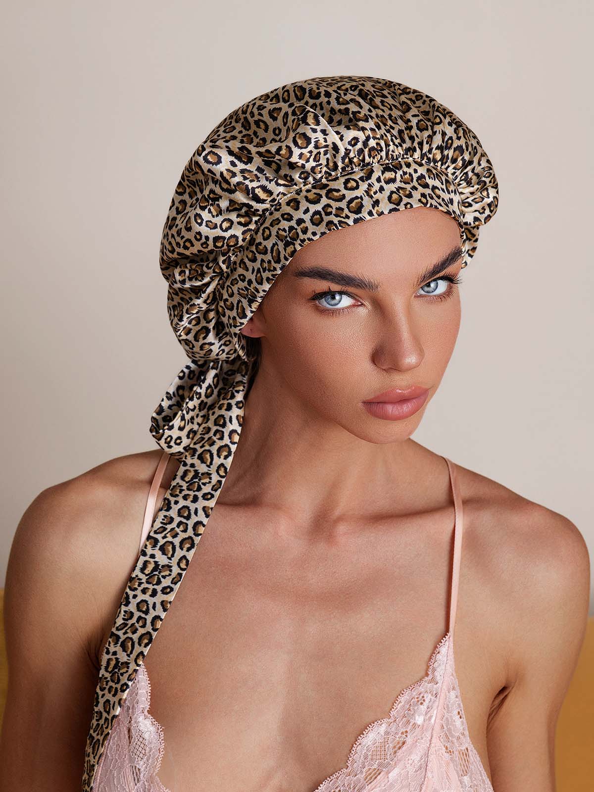 [Leopard] SilkSilky-NL Sleep Cap 005